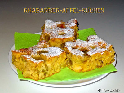 Rhabarber-Apfel-Kuchen Rezept