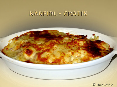 Karfiol-Gratin Rezept