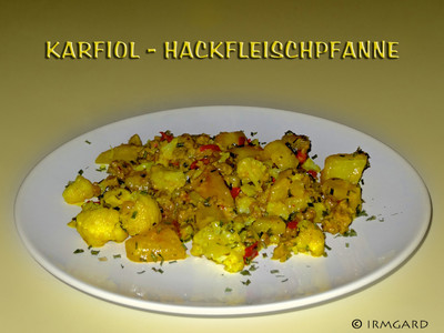 Karfiol-Hackfleisch-Pfanne Rezept