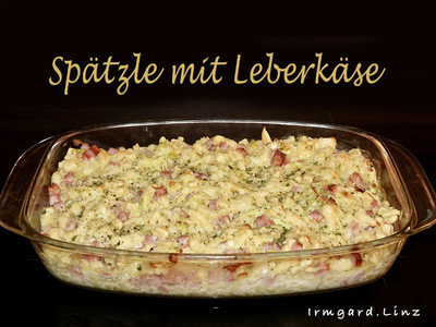 Spätzle mit Leberkäse und Lauch Rezept