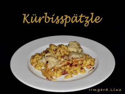 Kürbisspätzle miit Speck Rezept