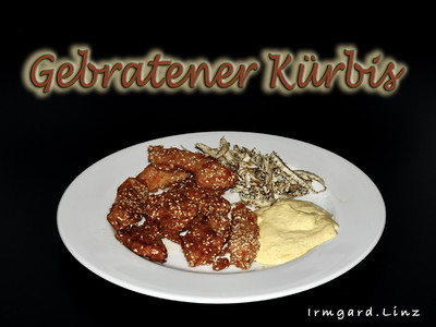 Gebratener Kürbis mit Currysosse Rezept