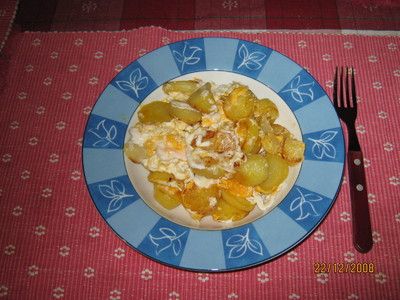 Braterdäpfel mit Ei Rezept