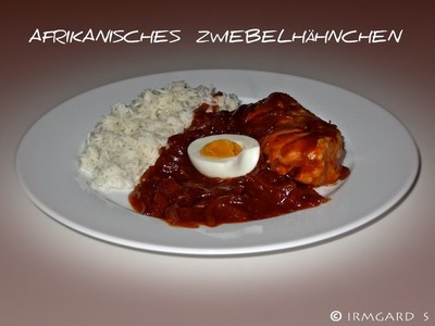 Afrikanisches Zwiebelhähnchen Rezept