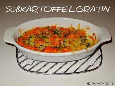 Süßkartoffelgratin Rezept