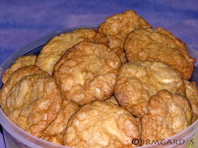 White Chocolate cookies Rezept