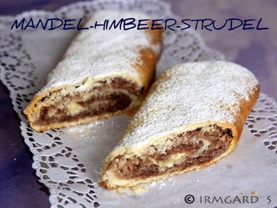 Mandelhimbeerstrudel Rezept