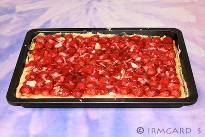 Erdbeerblechkuchen Rezept