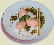 Tomatenmousse mit Basilikumvinaigrette Rezept